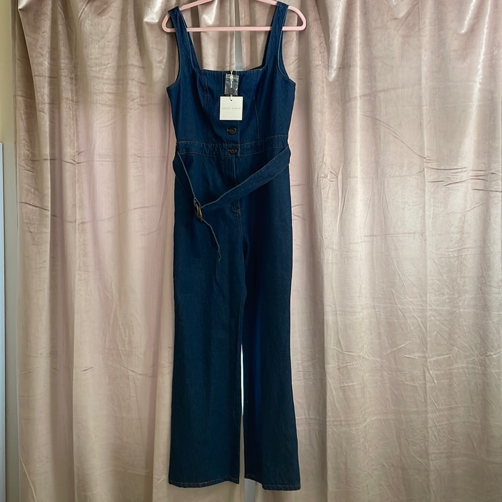 Honey punch Jean romper